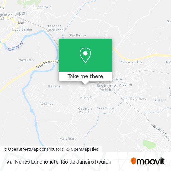 Mapa Val Nunes Lanchonete