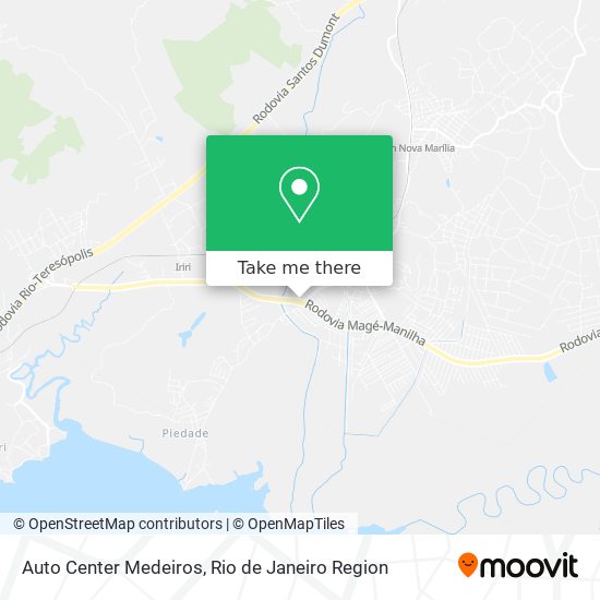 Mapa Auto Center Medeiros