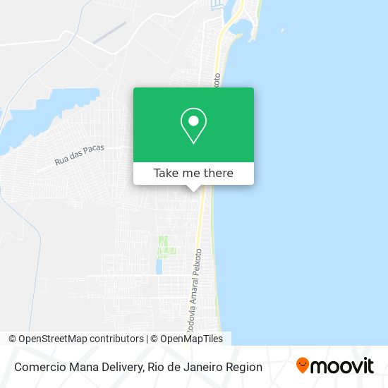 Comercio Mana Delivery map