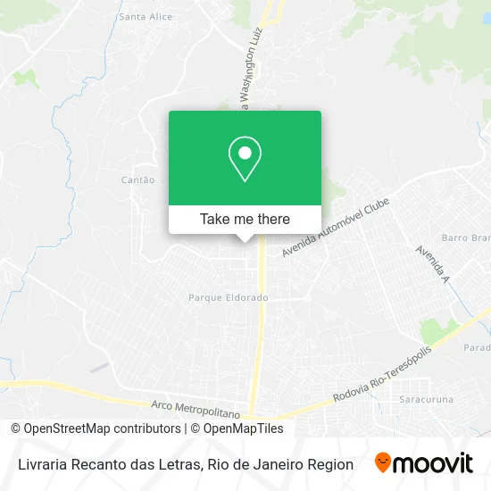 Livraria Recanto das Letras map