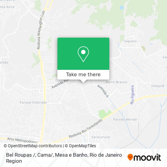 Bel Roupas /, Cama / , Mesa e Banho map