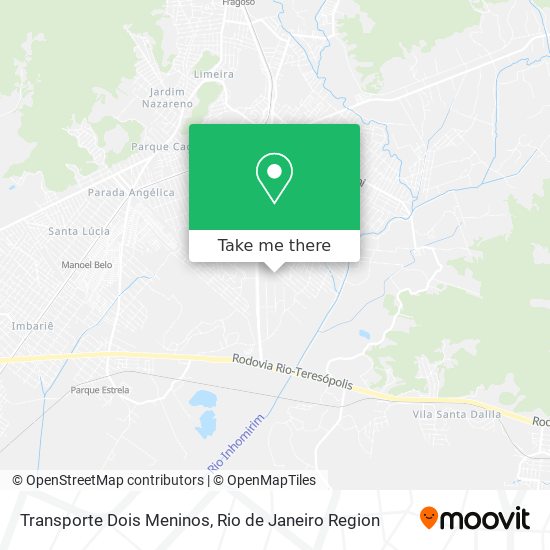 Transporte Dois Meninos map