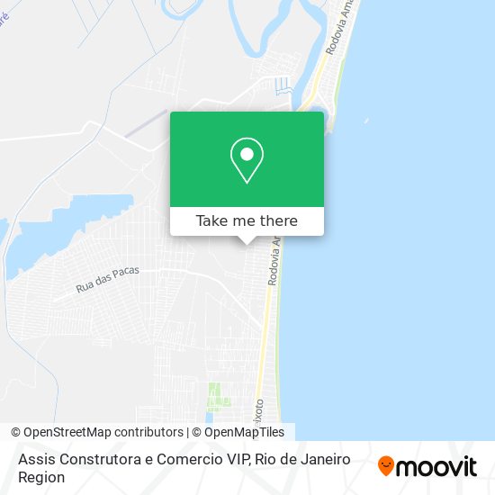 Mapa Assis Construtora e Comercio VIP