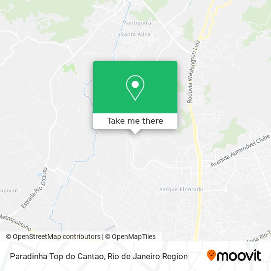 Paradinha Top do Cantao map