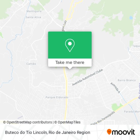 Buteco do Tio Lincoln map