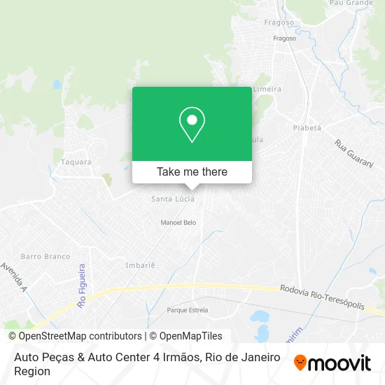 Auto Peças & Auto Center 4 Irmãos map