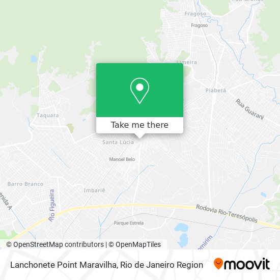 Lanchonete Point Maravilha map