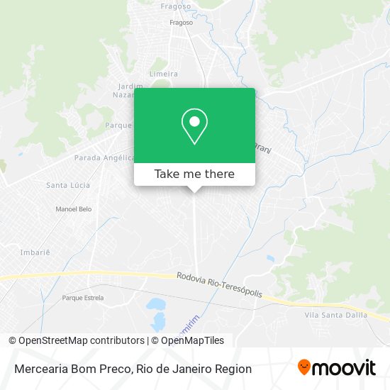 Mapa Mercearia Bom Preco