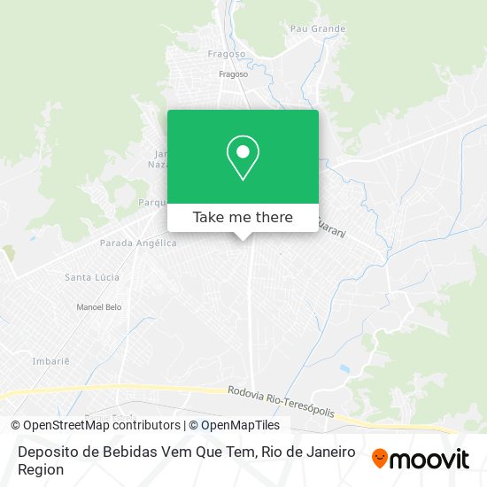 Mapa Deposito de Bebidas Vem Que Tem