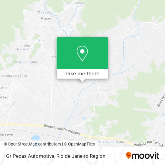 Gr Pecas Automotiva map