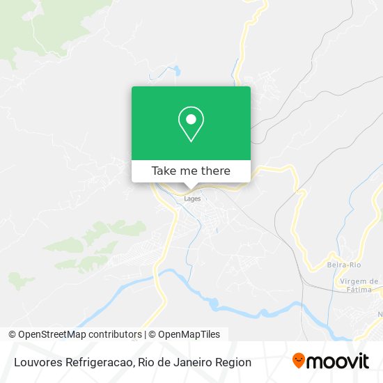 Louvores Refrigeracao map