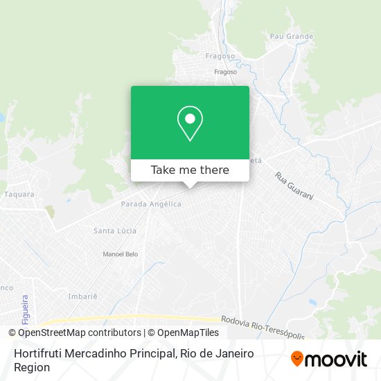 Mapa Hortifruti Mercadinho Principal