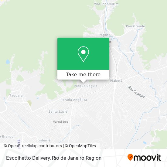 Escolhetto Delivery map