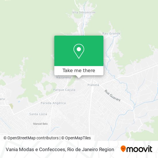 Mapa Vania Modas e Confeccoes