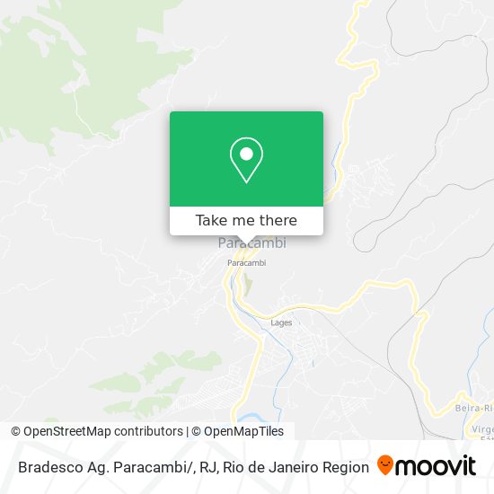Mapa Bradesco Ag. Paracambi/, RJ