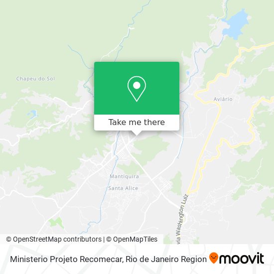 Mapa Ministerio Projeto Recomecar