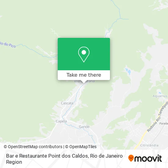 Bar e Restaurante Point dos Caldos map