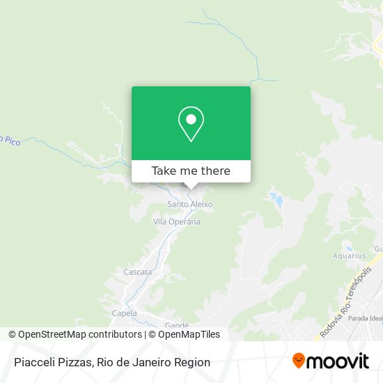 Piacceli Pizzas map