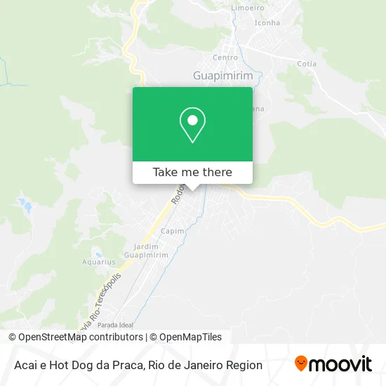 Acai e Hot Dog da Praca map