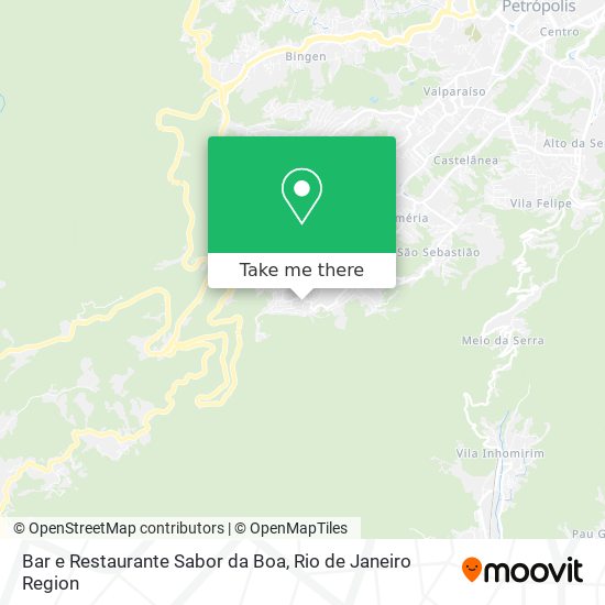 Mapa Bar e Restaurante Sabor da Boa