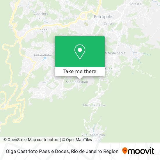 Mapa Olga Castrioto Paes e Doces