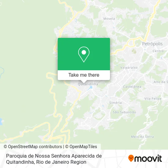 Paroquia de Nossa Senhora Aparecida de Quitandinha map