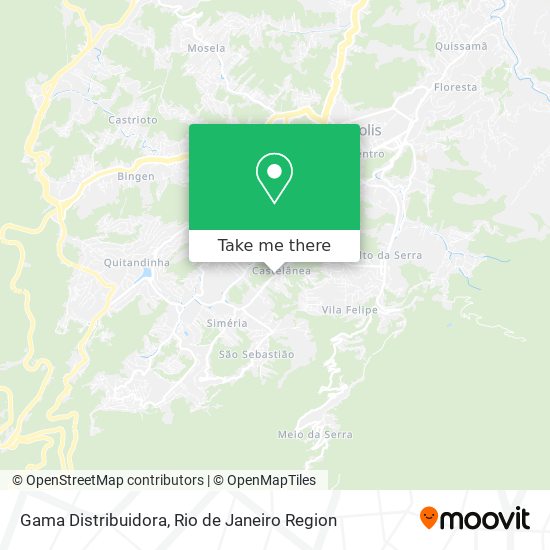Gama Distribuidora map