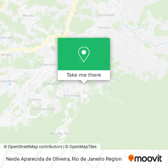 Neide Aparecida de Oliveira map