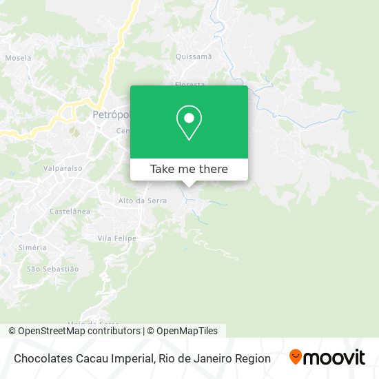 Chocolates Cacau Imperial map