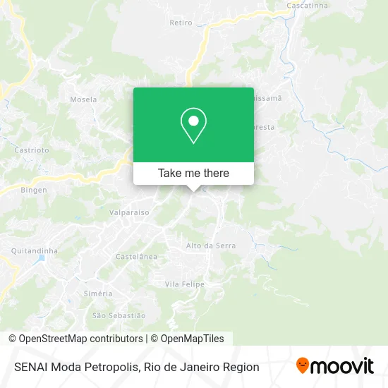 SENAI Moda Petropolis map