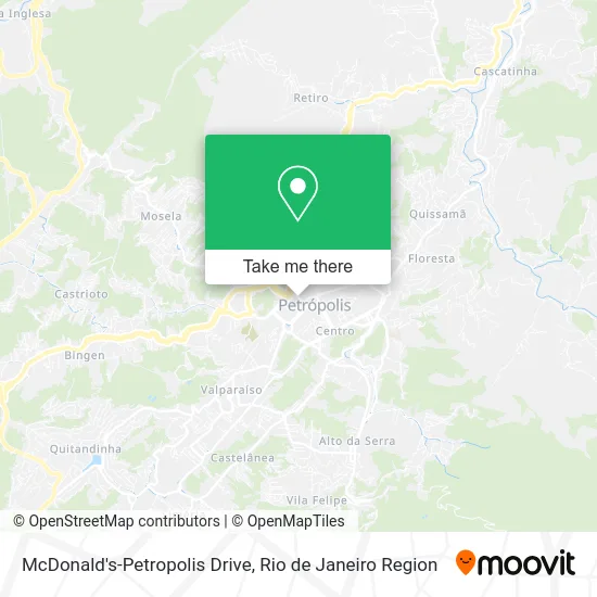 McDonald's-Petropolis Drive map
