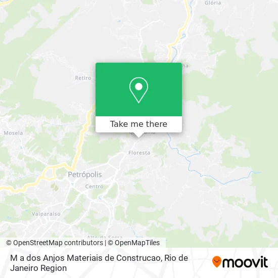 M a dos Anjos Materiais de Construcao map