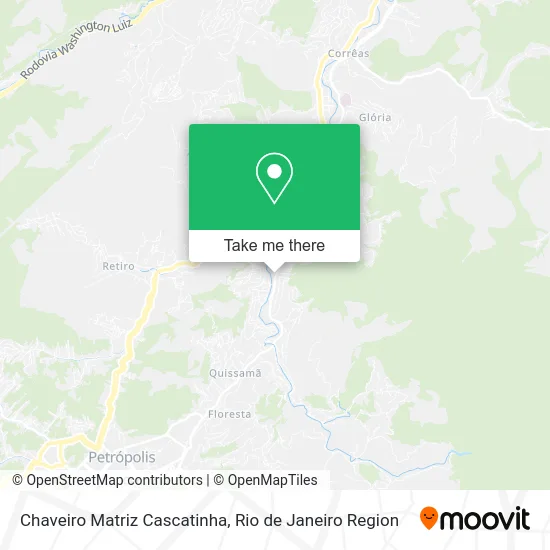 Chaveiro Matriz Cascatinha map