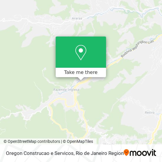 Mapa Oregon Construcao e Servicos