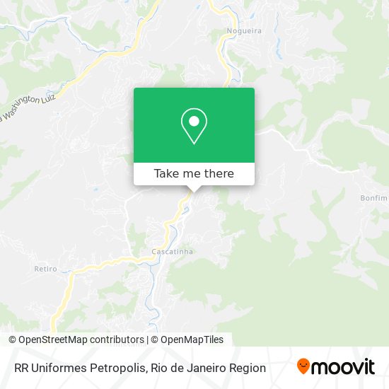 RR Uniformes Petropolis map