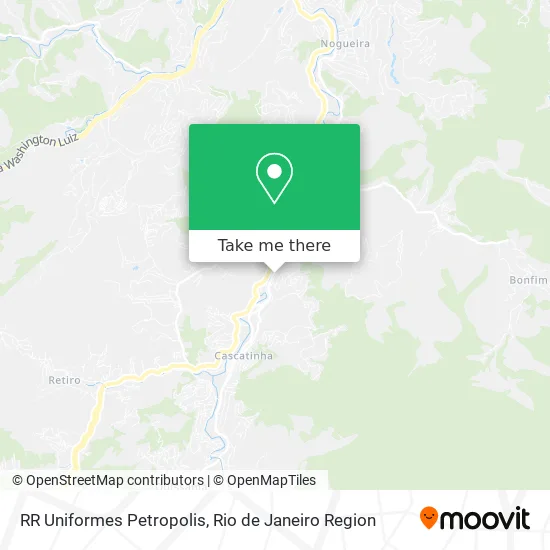 RR Uniformes Petropolis map