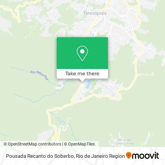 Pousada Recanto do Soberbo map