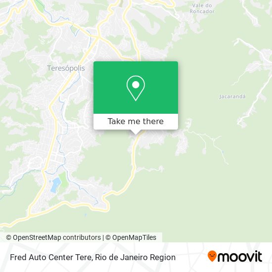 Mapa Fred Auto Center Tere