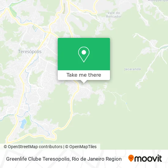 Greenlife Clube Teresopolis map