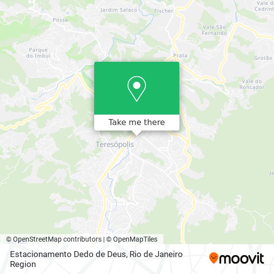 Estacionamento Dedo de Deus map