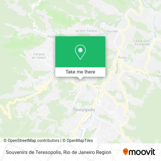Souvenirs de Teresopolis map
