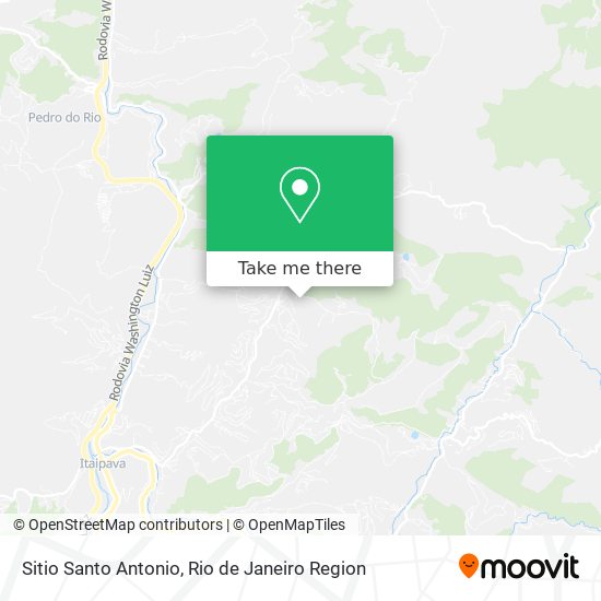 Sitio Santo Antonio map