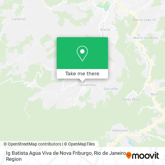 Mapa Ig Batista Agua Viva de Nova Friburgo