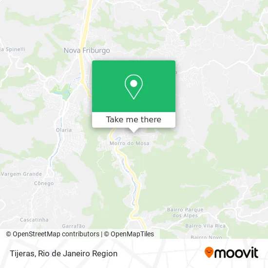 Tijeras map