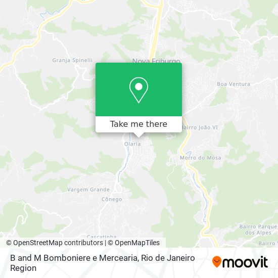 Mapa B and M Bomboniere e Mercearia