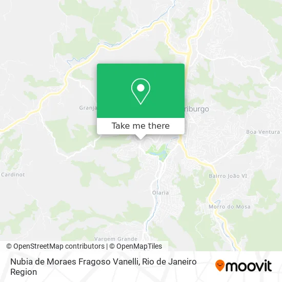 Nubia de Moraes Fragoso Vanelli map