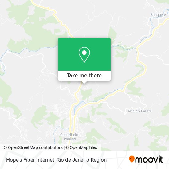 Hope's Fiber Internet map