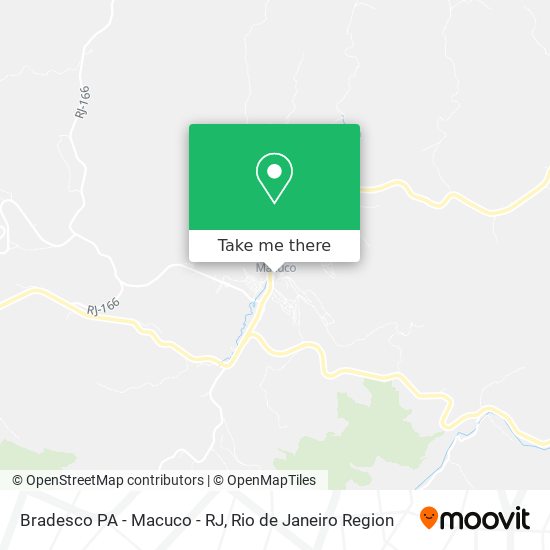 Bradesco PA - Macuco - RJ map