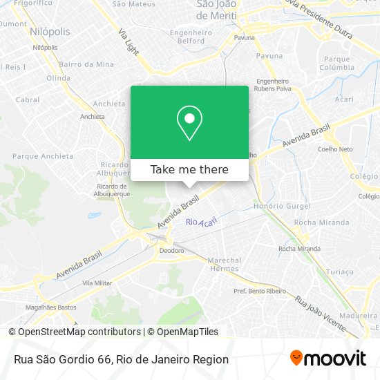 Rua São Gordio 66 map