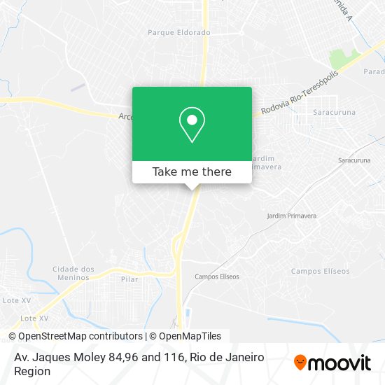 Av. Jaques Moley 84,96 and 116 map